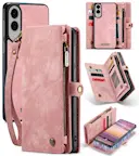 Multi-slot Mobiltaske Samsung Galaxy S25 Edge Lyserød