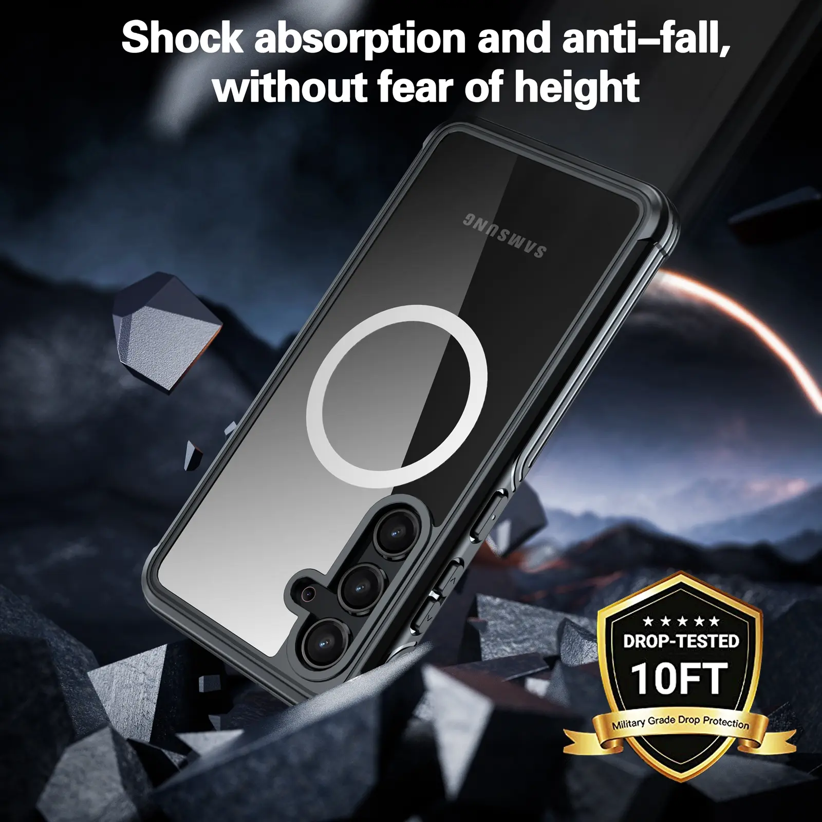 Premium Full Protection Case Samsung Galaxy S24 Svart