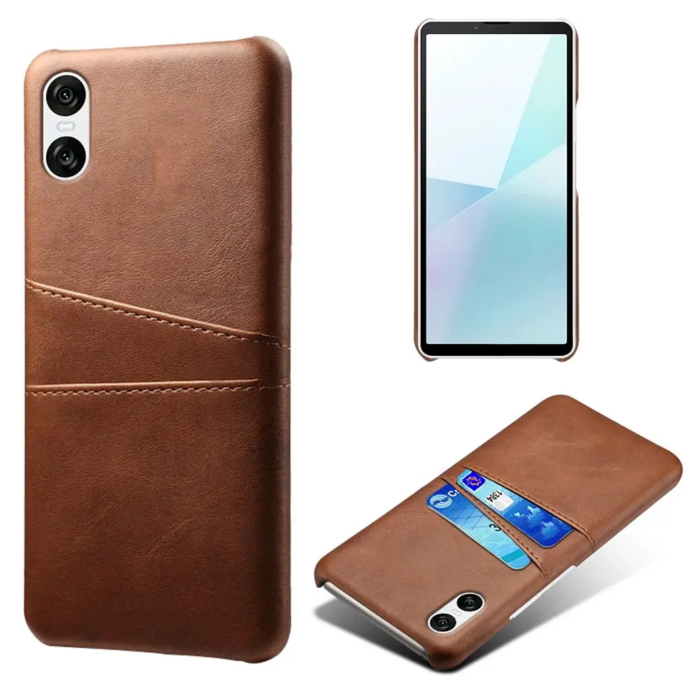Card Slots Case Sony Xperia 10 VI Brun