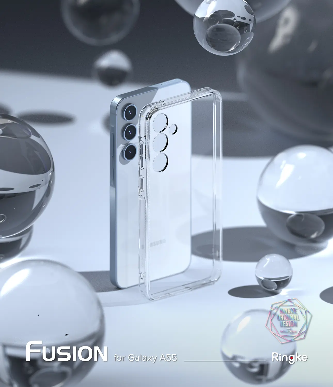 Fusion Case Samsung Galaxy A55 Genomskinlig