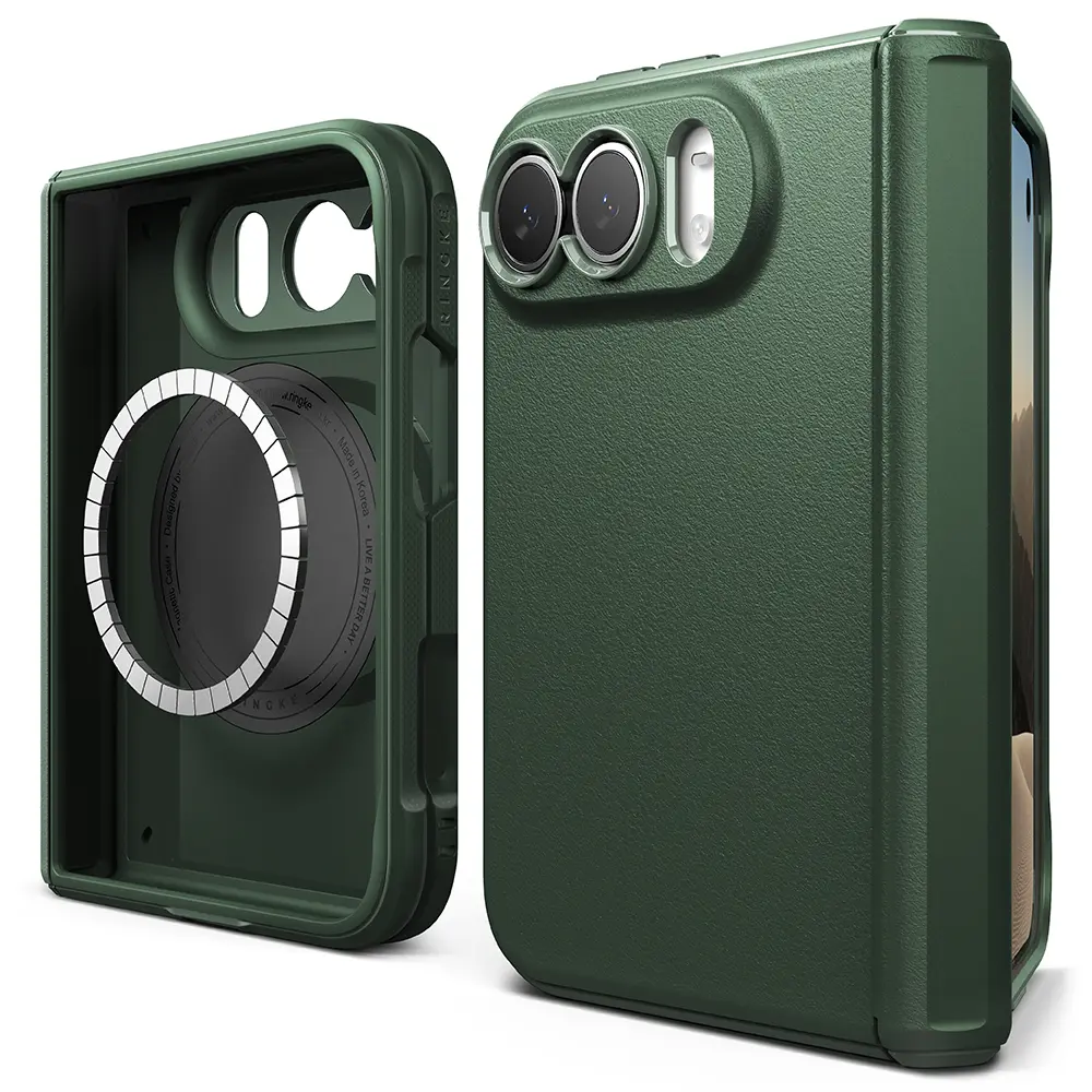 Onyx Flap Magnetic Case iPhone Duo Dark Green
