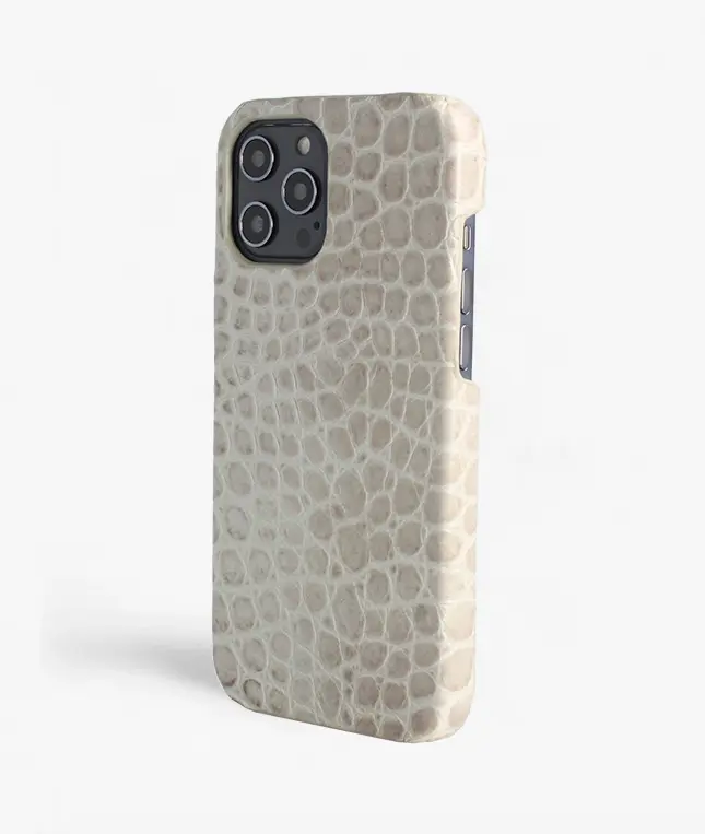 Skal iPhone 12 Pro Max Croco Grey