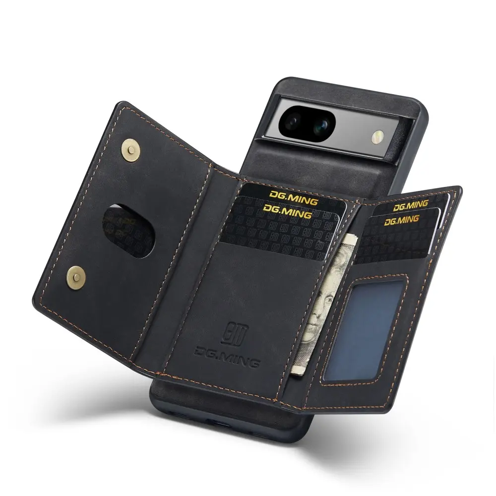 Magnetic Card Slot Case Google Pixel 7a Svart