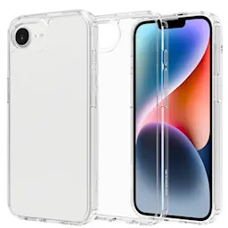 iPhone 16e Crystal Hybrid-cover, Gennemsigtig