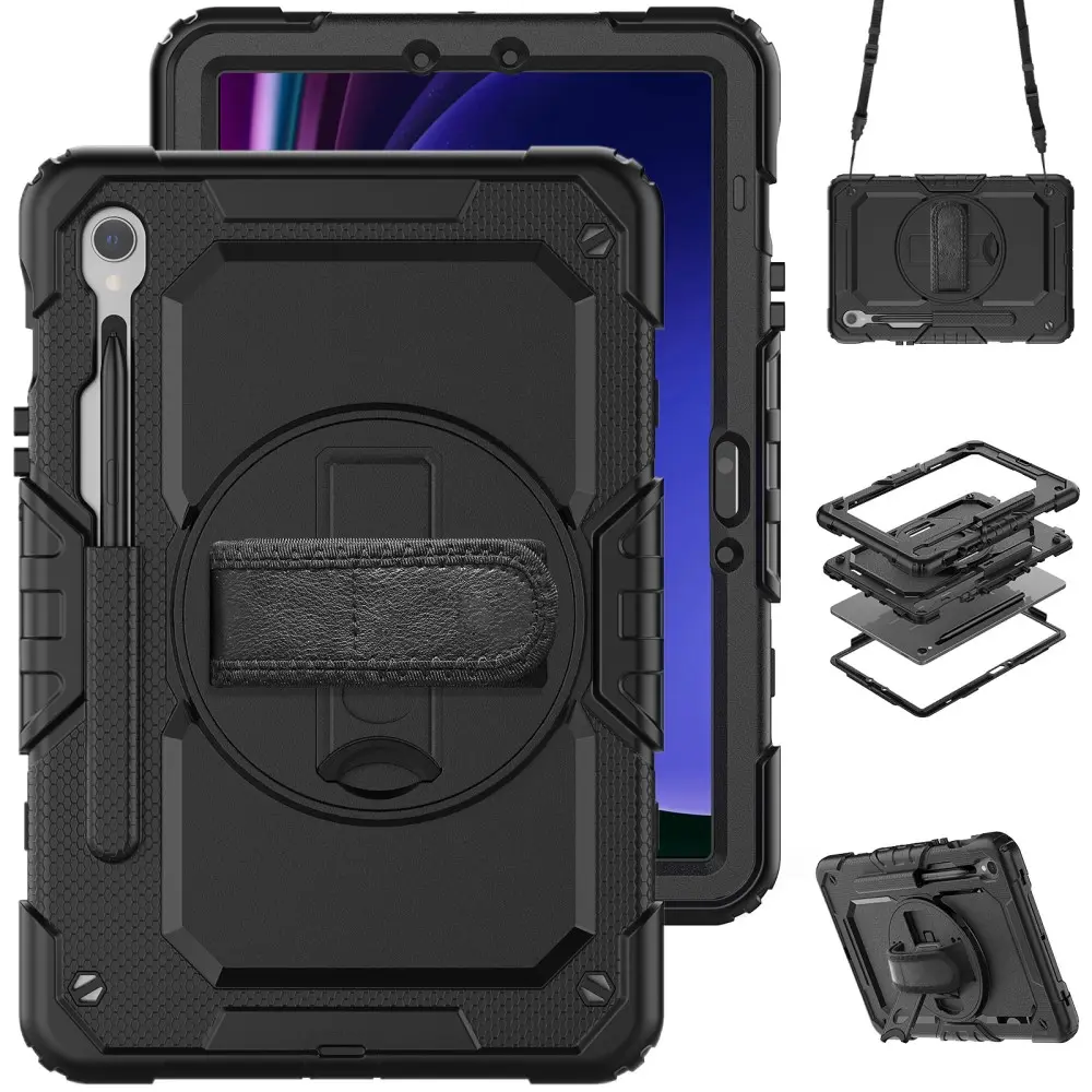 Stødsikker Full Protection Hybridcover Samsung Galaxy Tab S10 FE sort