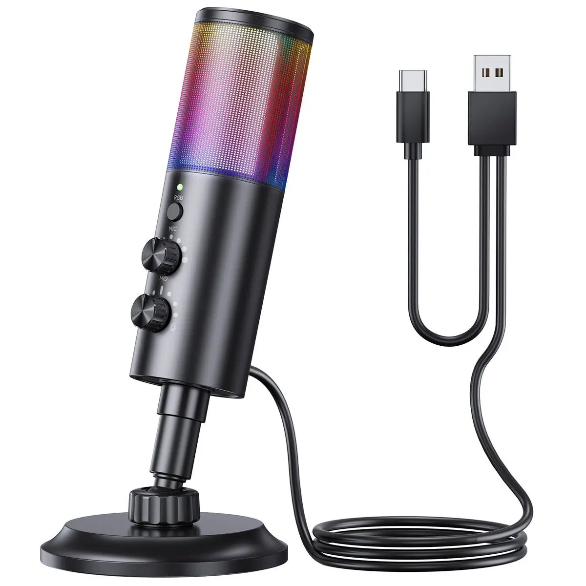 UX50 Gamingmikrofon med RGB, Svart