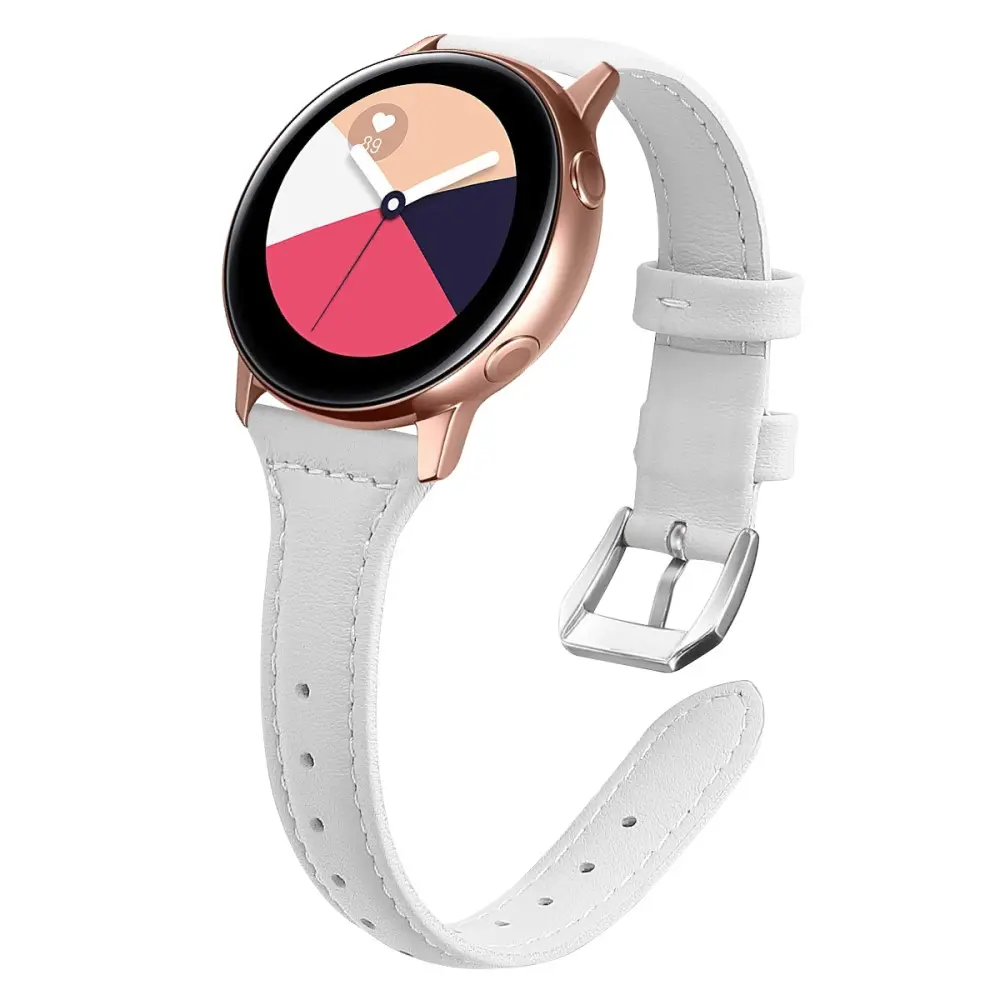 Slim Læderrem Samsung Galaxy Watch 5 44mm Hvid