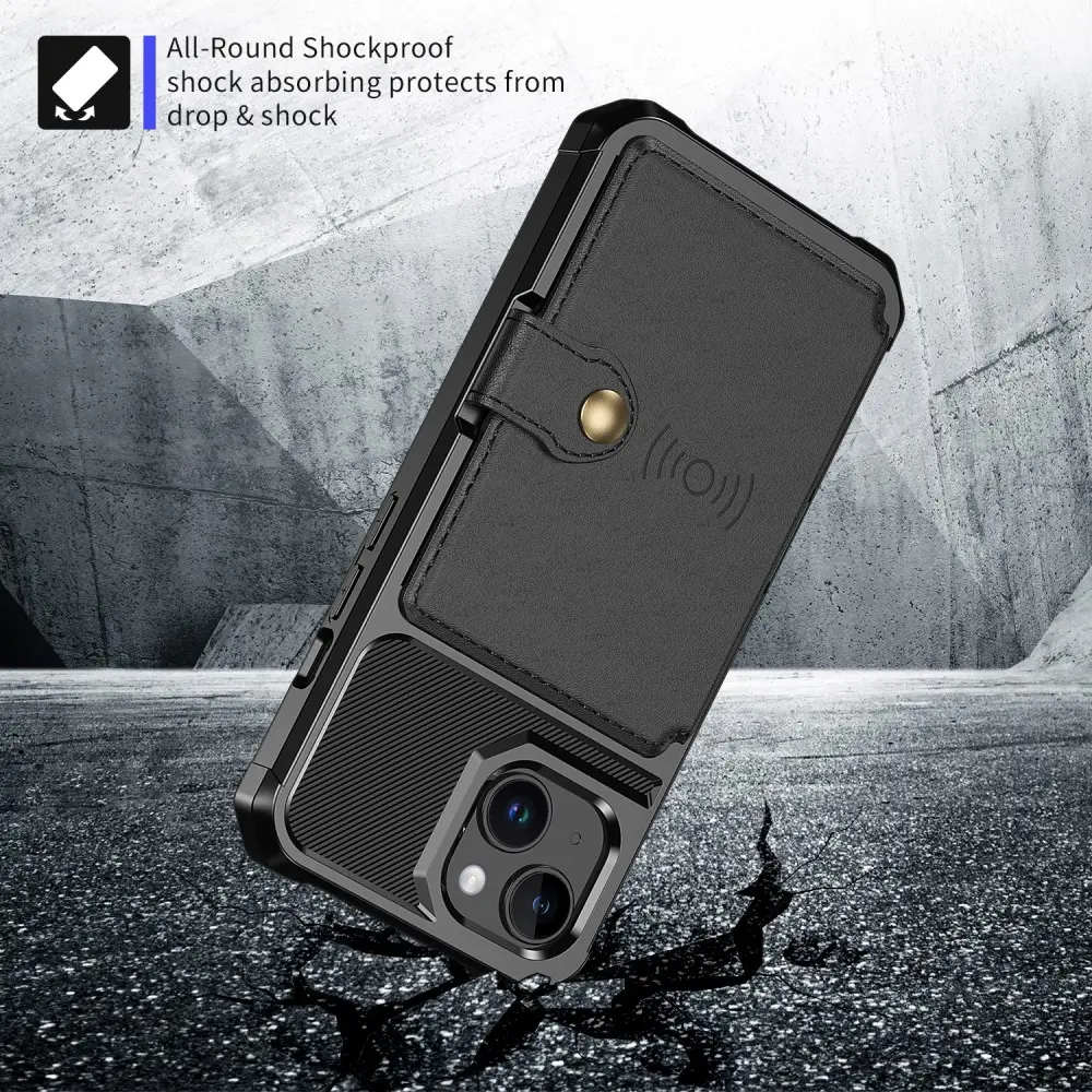Tough Multi-slot Case iPhone 15 Plus Svart