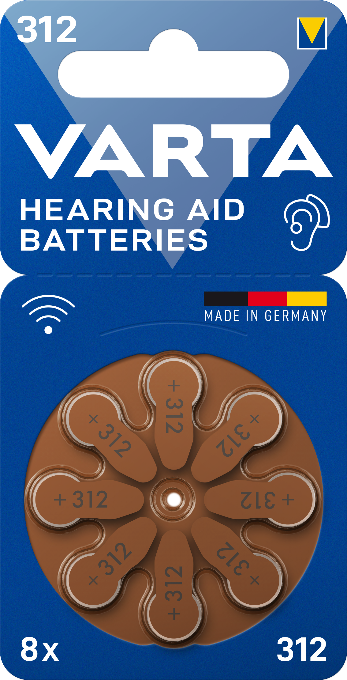 Hörapparatsbatteri 312 PR41 (8-pack)
