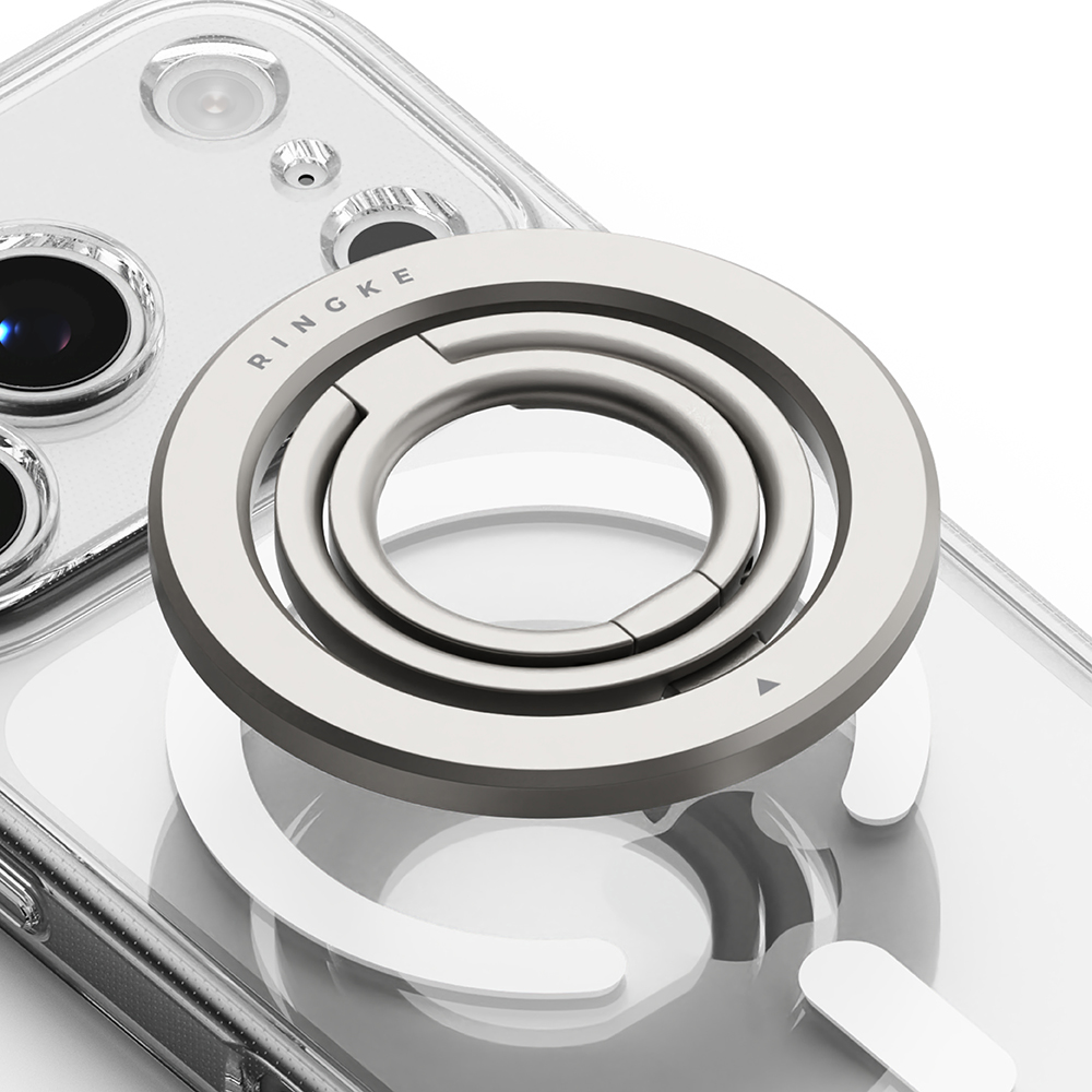 Dual Magnetic Smart Ring Silver