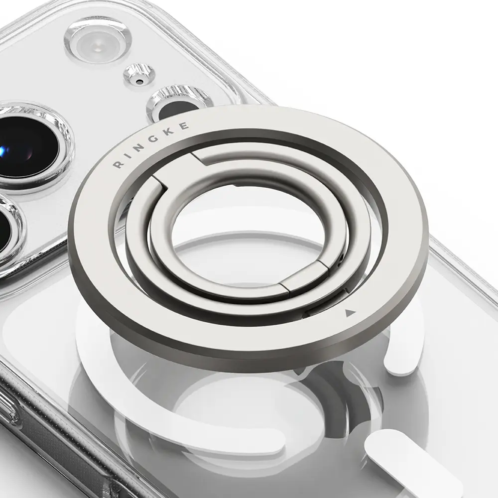 Dual Magnetic Smart Ring Silver