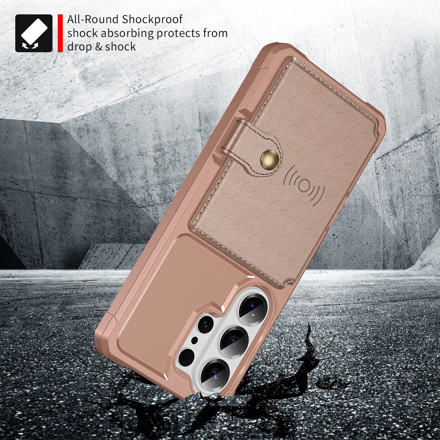 Tough Multi-slot Case Samsung Galaxy S26 Ultra Rosa