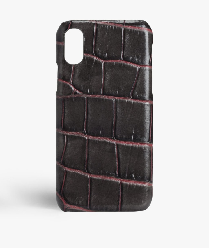 The Case Factory Deksel iPhone Xr Croco Taupe/Pink