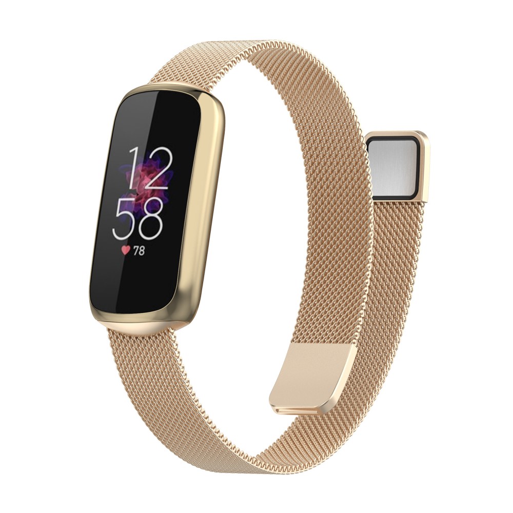 Armband Milanese Fitbit Luxe Champagneguld
