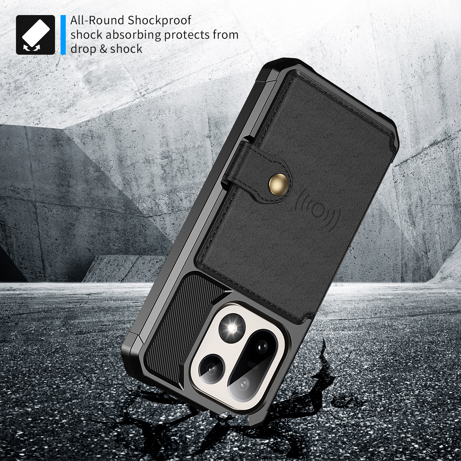 Tough Multi-slot Case  OnePlus 15 Svart