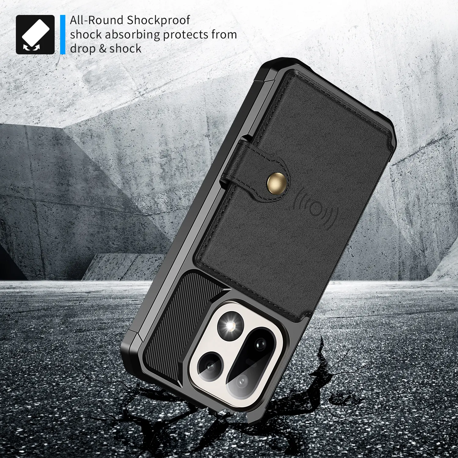 Tough Multi-slot Case  OnePlus 15 Svart