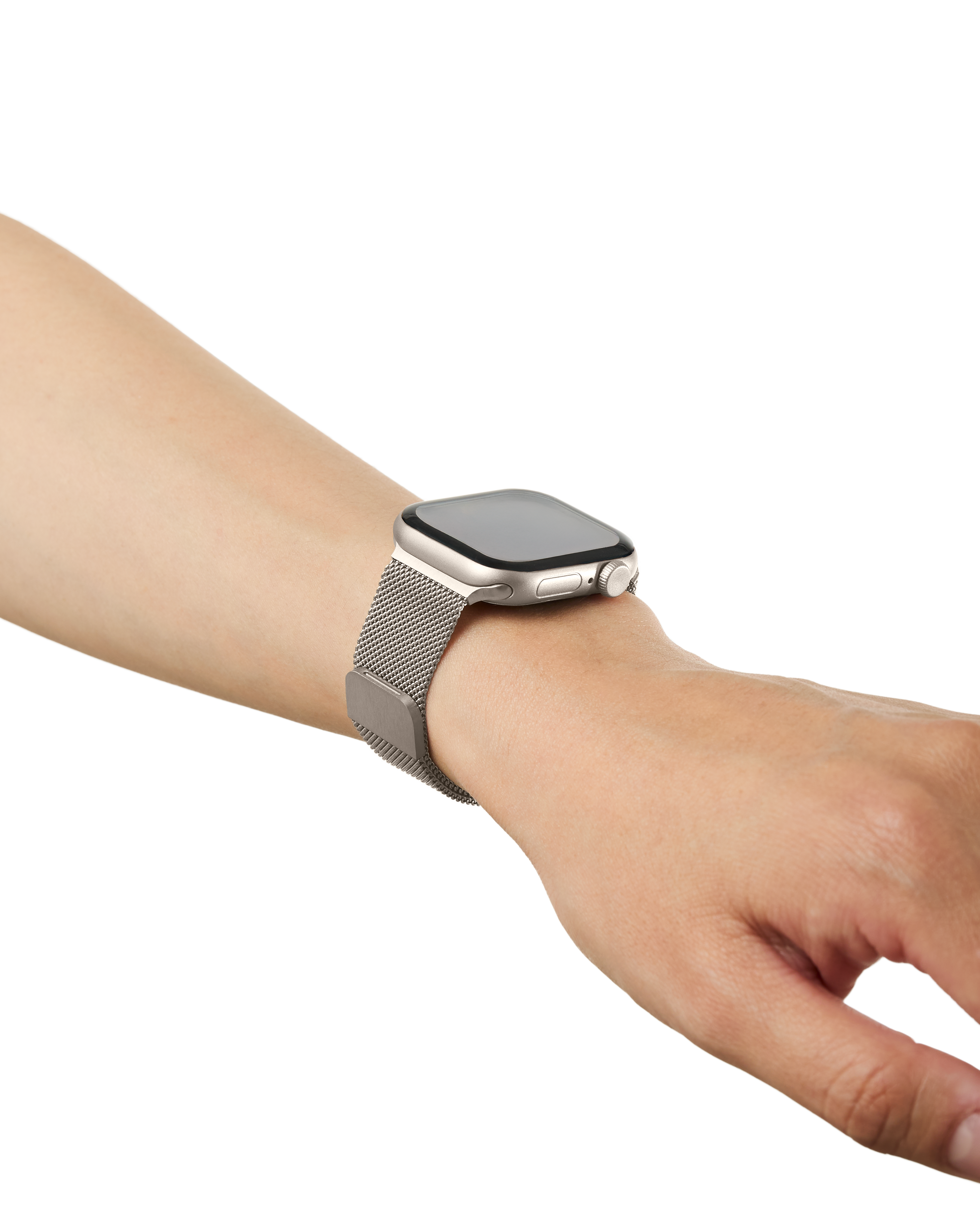 Milanese Mesh Watch Band Apple Watch Series 8 41mm Starlight