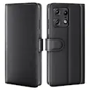 Ægte Læderetui Motorola Edge 50 Pro Sort