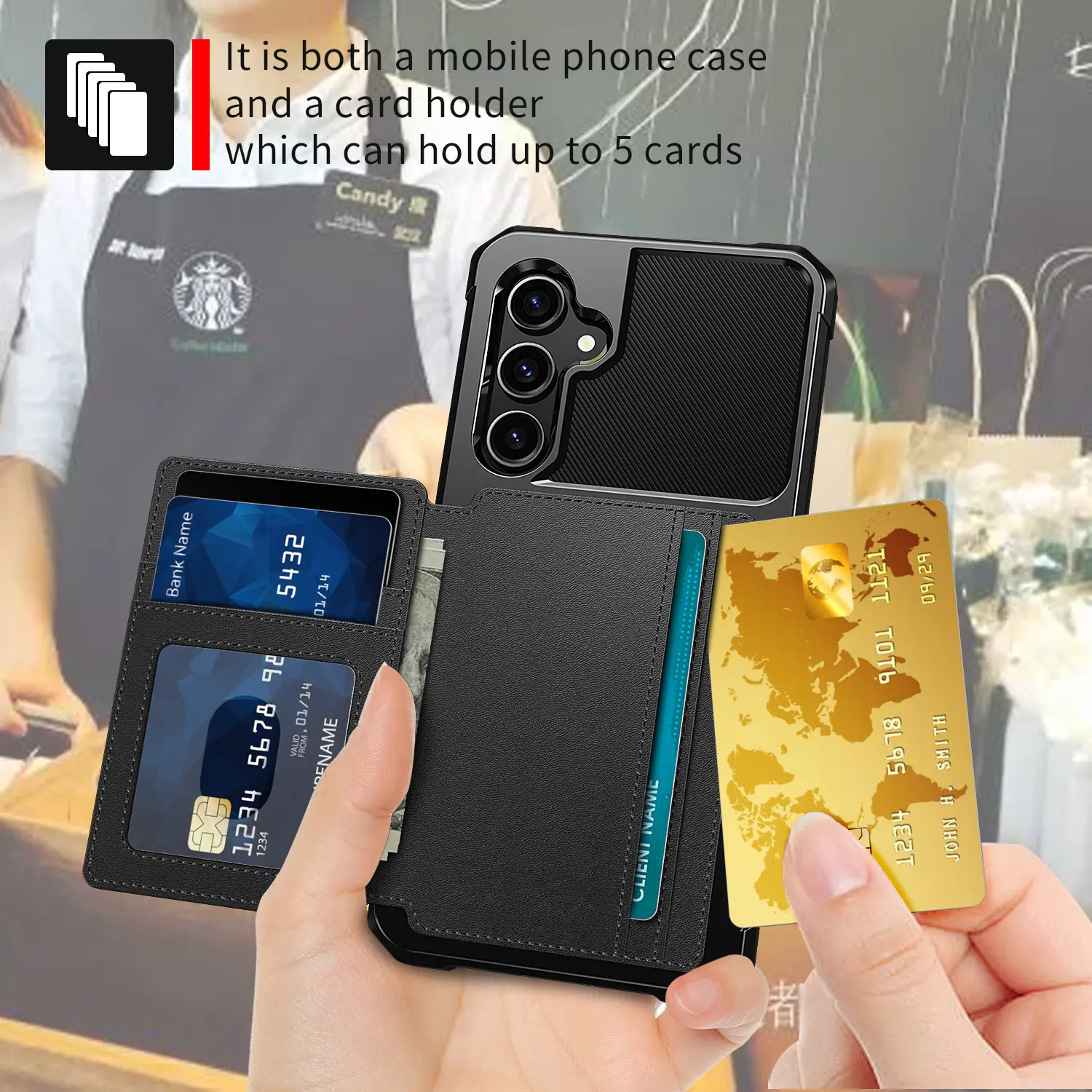 Tough Multi-slot Case Samsung Galaxy S23 FE Svart
