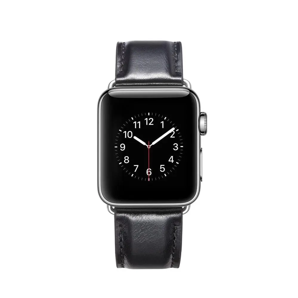 Premium Leather Armband Apple Watch 45mm Series 8 Black