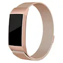 Armbånd Milanese Fitbit Charge 4/Charge 3 Rose guld