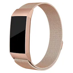 Armbånd Milanese Fitbit Charge 4/Charge 3 Rose guld