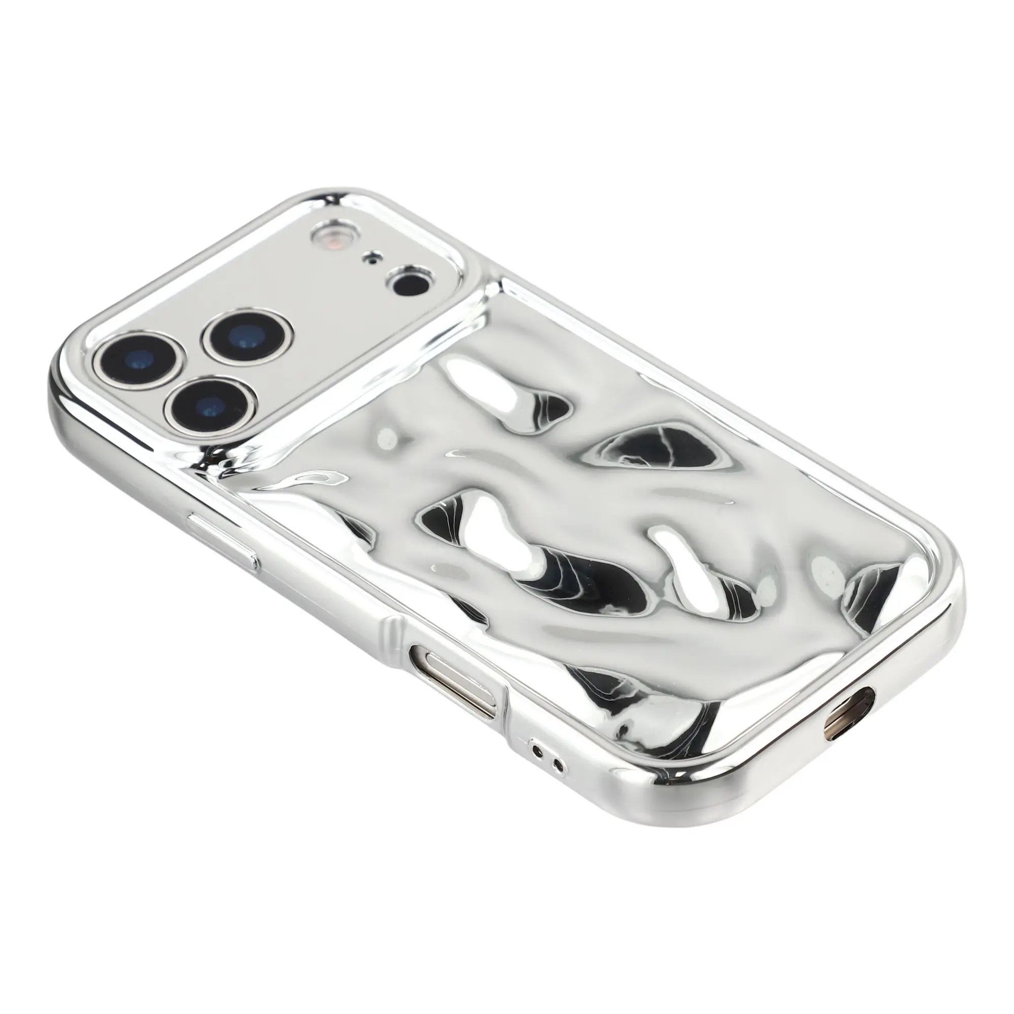 Wavy Skal TPU iPhone 17 Pro Max silver