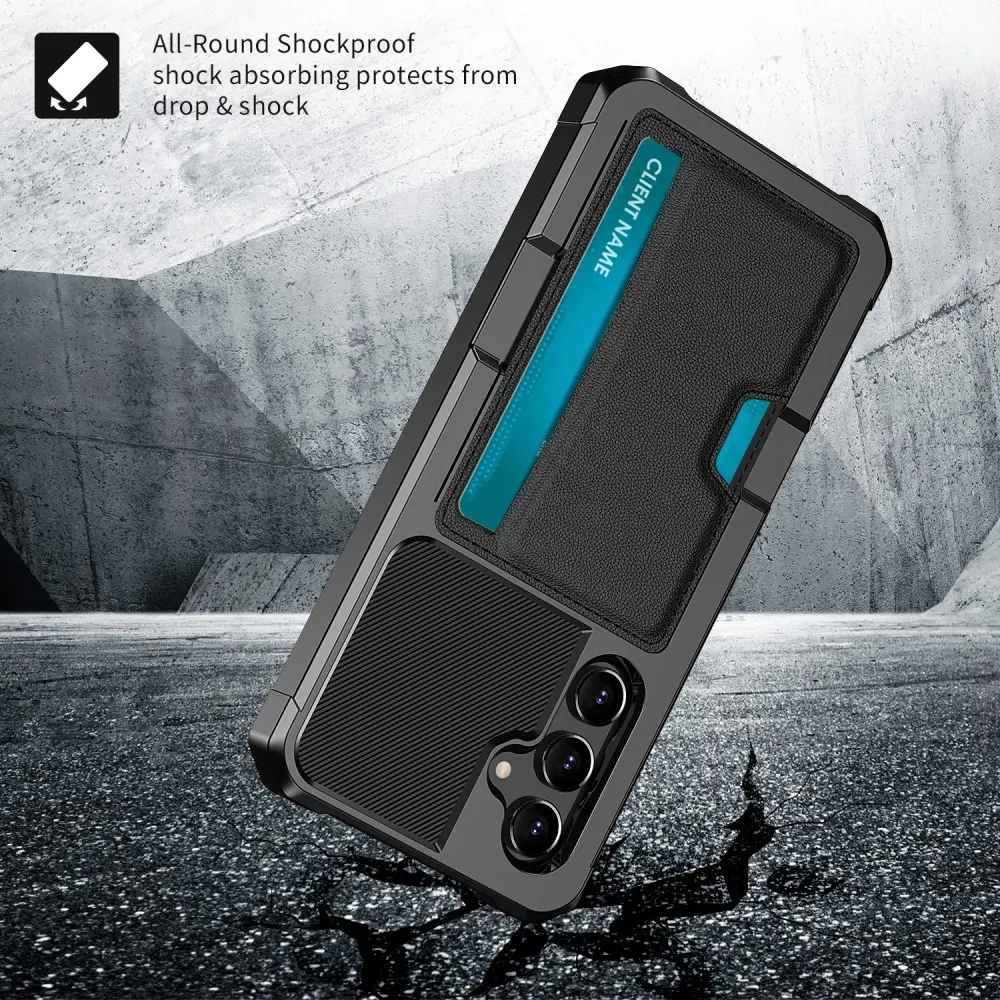 Tough Card Case Samsung Galaxy S25 Plus svart