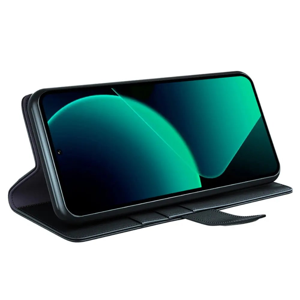 Äkta Läderfodral Xiaomi Redmi Note 13 Pro Svart