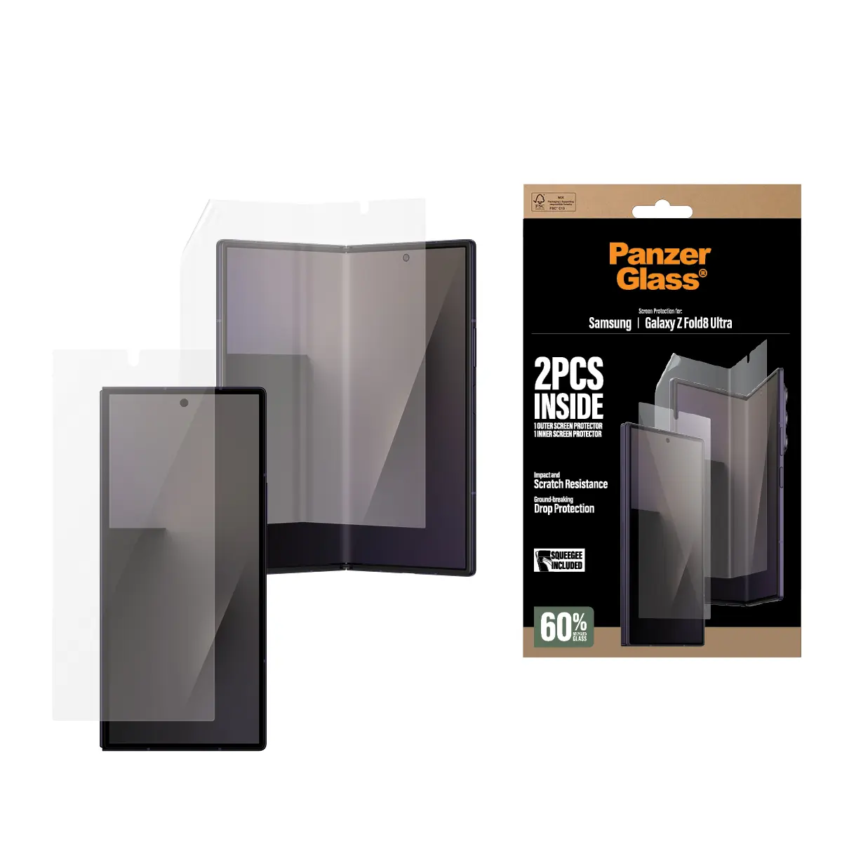 Samsung Galaxy Z Fold 8 Ultra Screen Protector (Inner & outer)