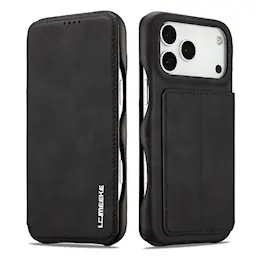 Slim Lommebokdeksel iPhone 17 Pro Max Svart