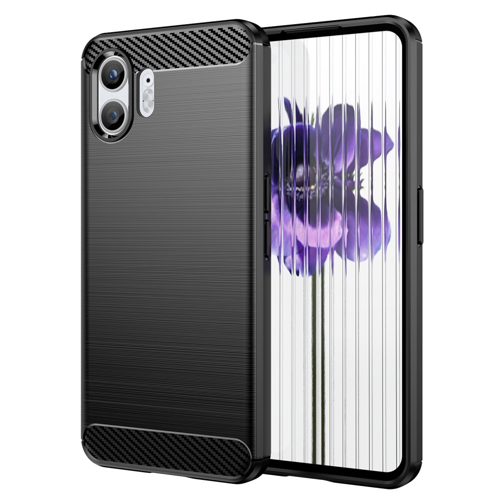 tectTech Nothing Phone 2 Deksel TPU Brushed Svart - Mobildeksel