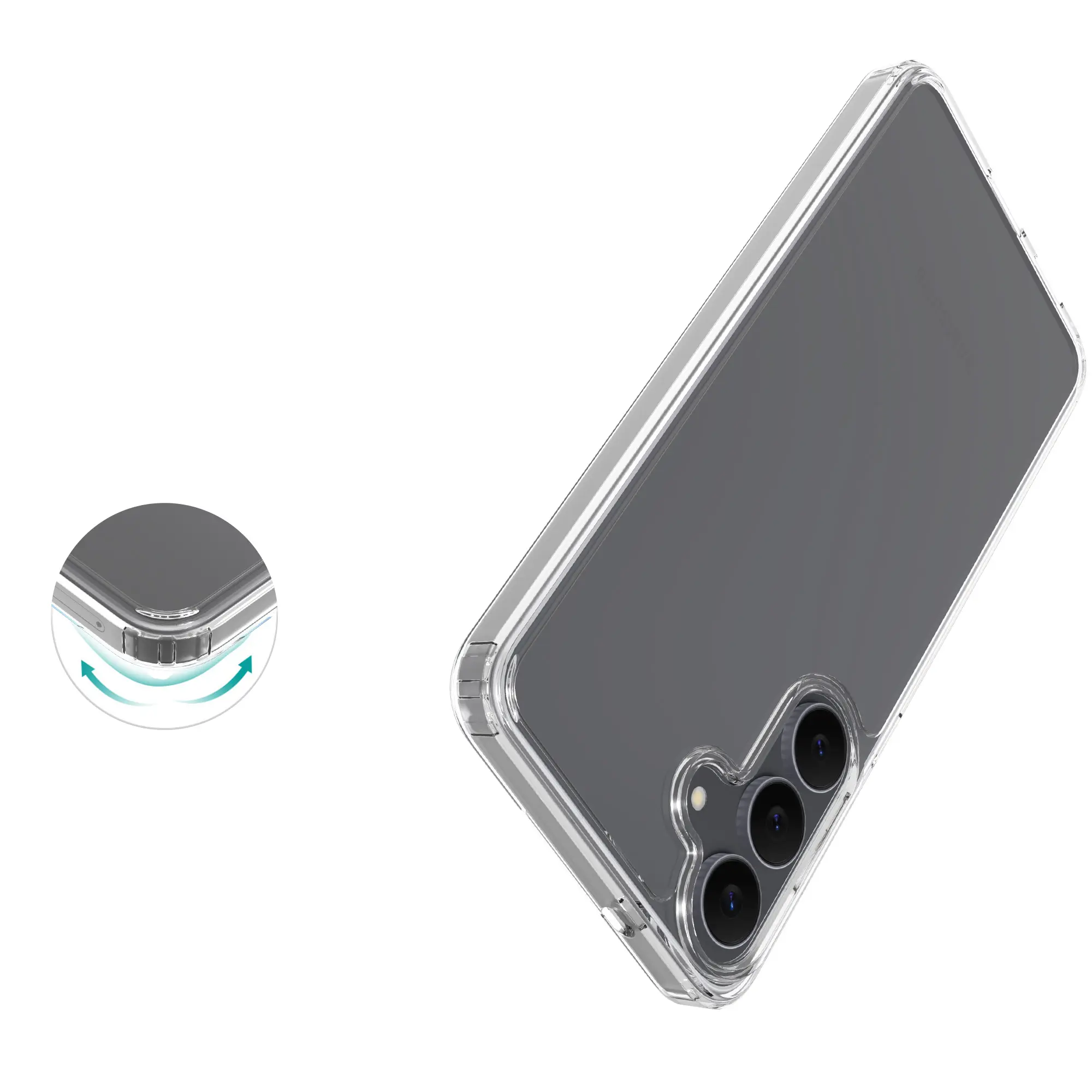 Hybridskal Samsung Galaxy S25 FE Genomskinlig
