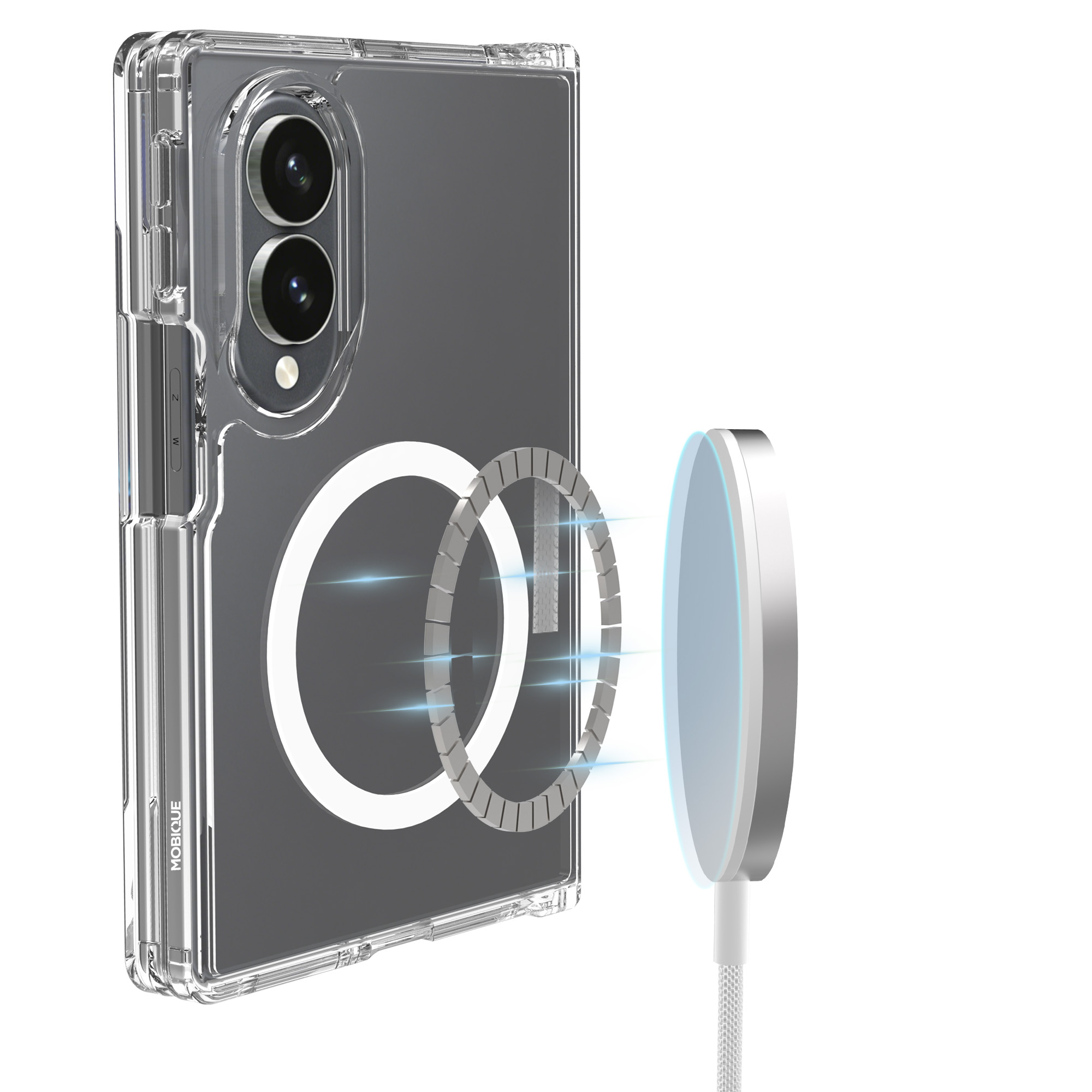 Hybridskal MagSafe Samsung Galaxy Z Fold 8 Genomskinlig