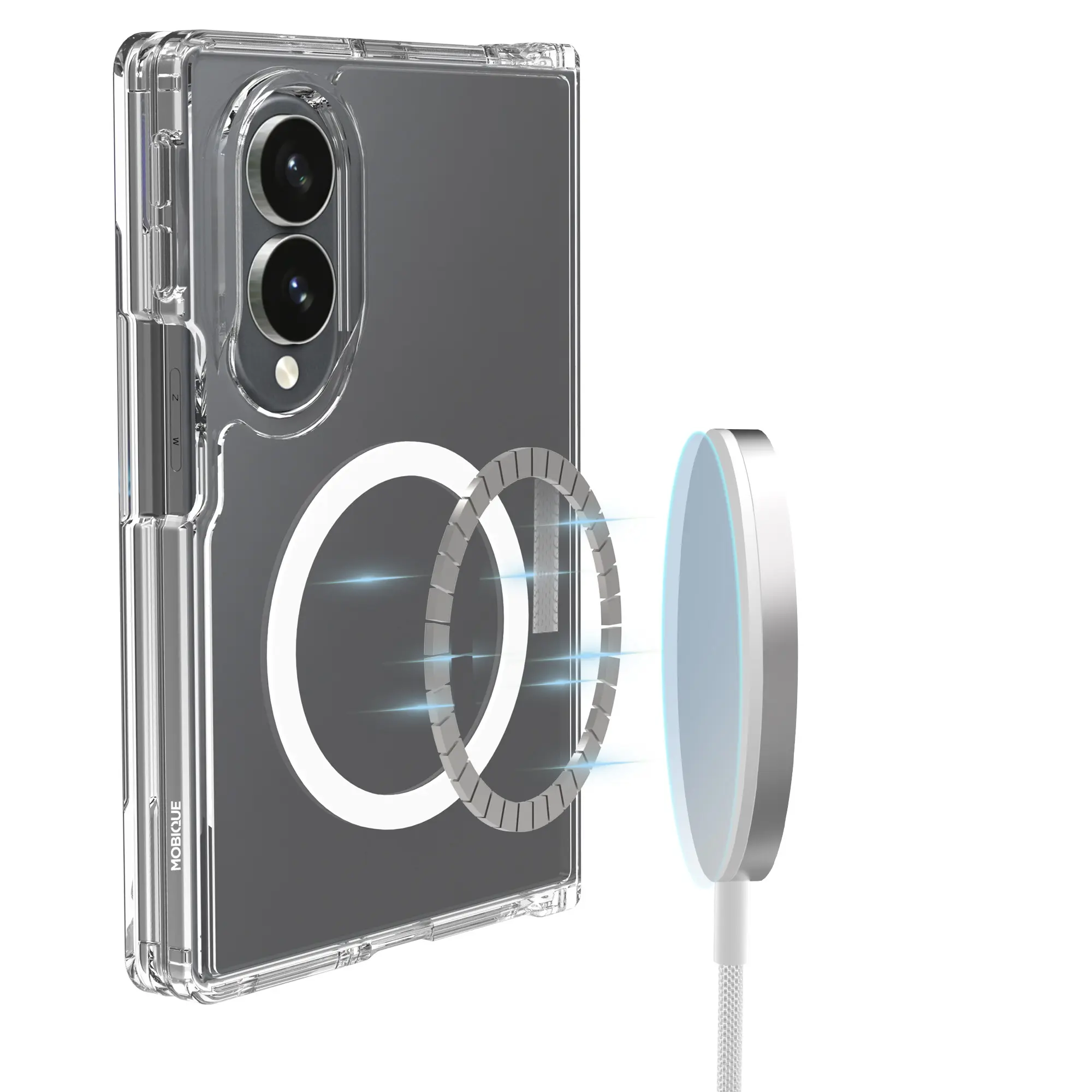 Hybridskal MagSafe Samsung Galaxy Z Fold 8 Genomskinlig