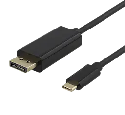 USB-C-DisplayPort kabel 2m sort