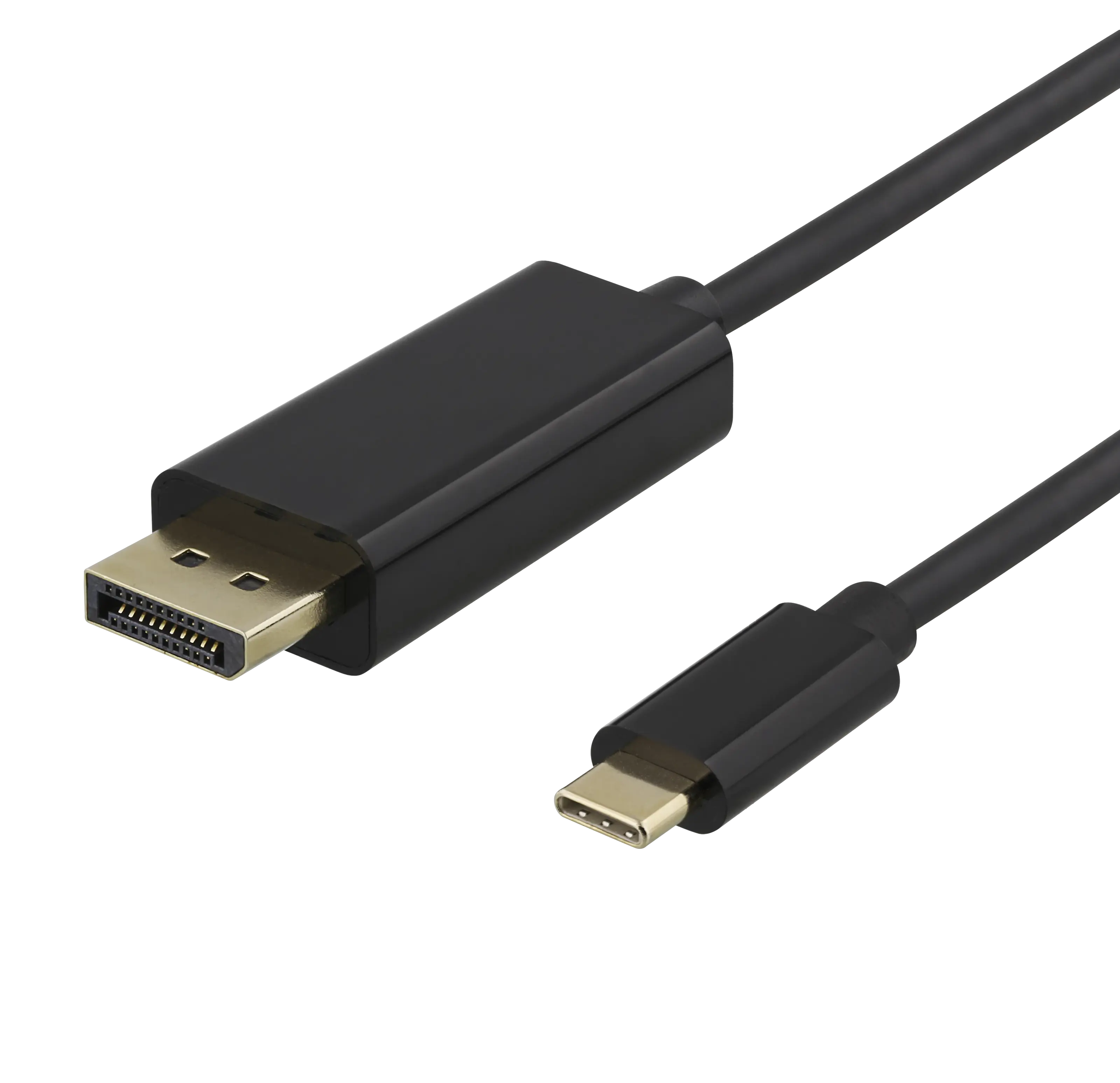 USB-C-DisplayPort kabel 2m sort