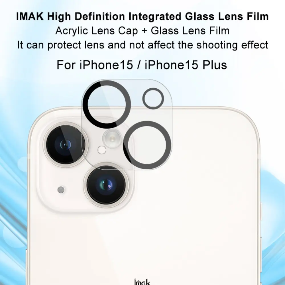 Härdat Glas 0.2mm Linsskydd iPhone 15 Genomskinlig
