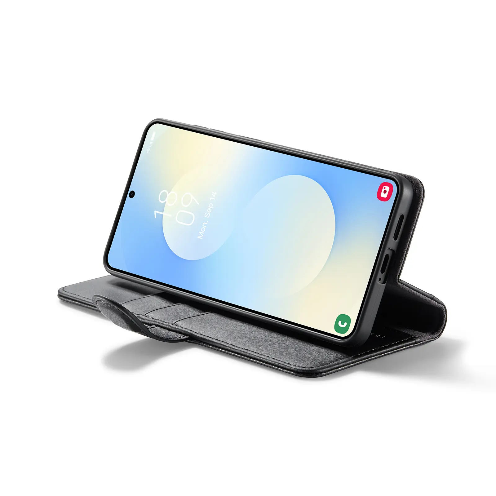 Äkta Läderfodral Samsung Galaxy S26 Plus Svart