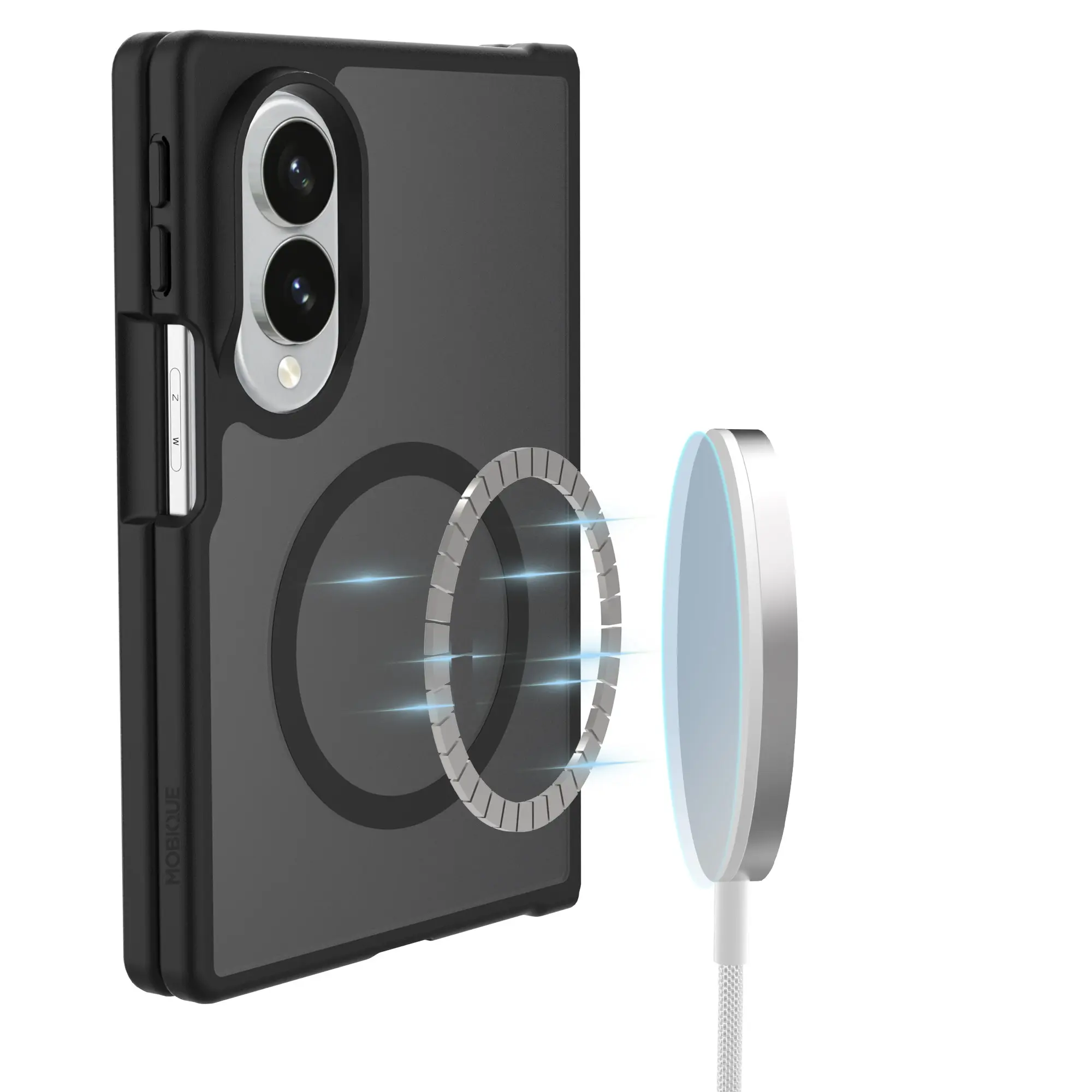 Magnetic Hybrid Skal Samsung Galaxy Z Fold 8 Frosted Black
