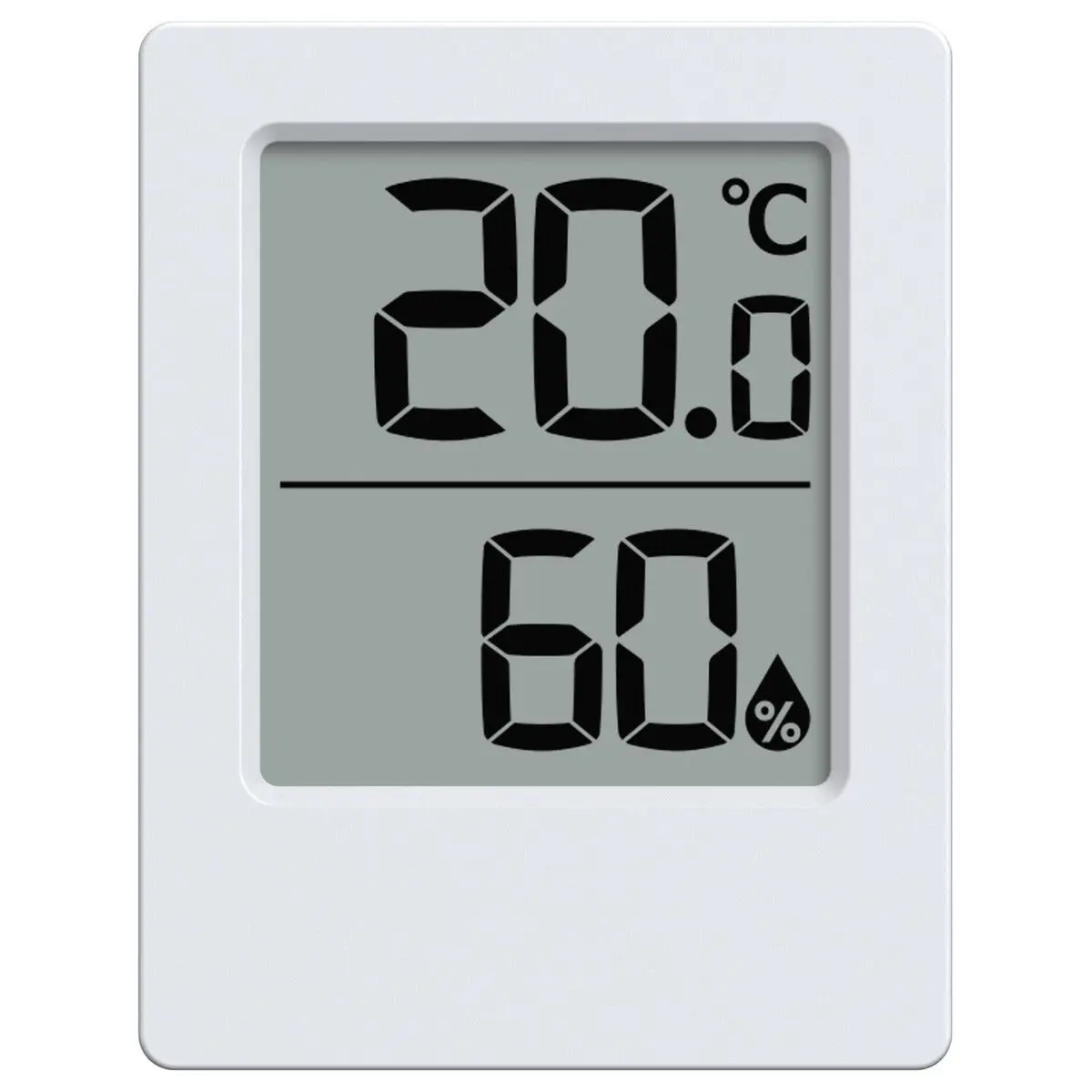 Digital termometer/hygrometer inomhus 3-pack, Vit