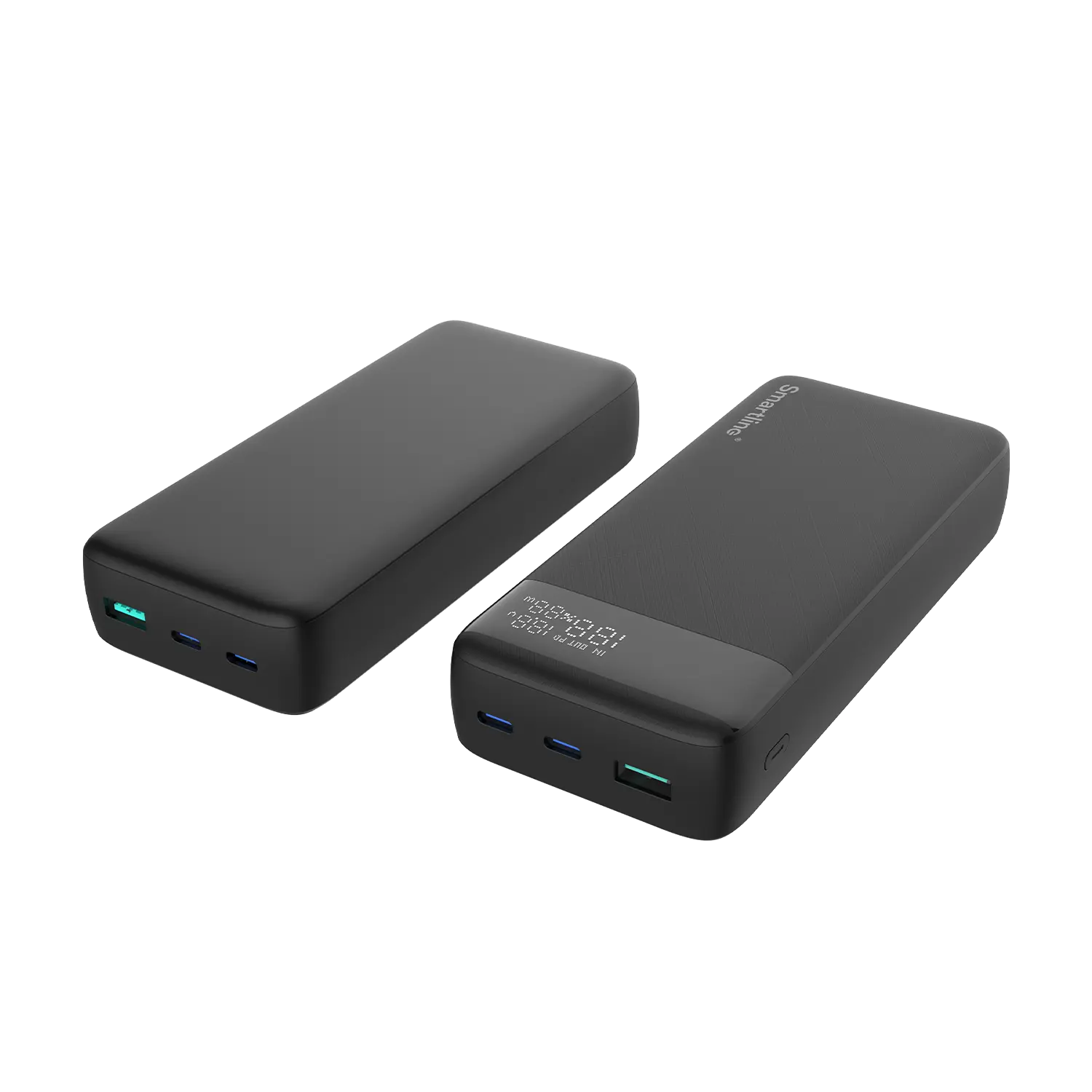 Powerbank 20000 mAh USB-A + 2x USB-C PD 20W Svart