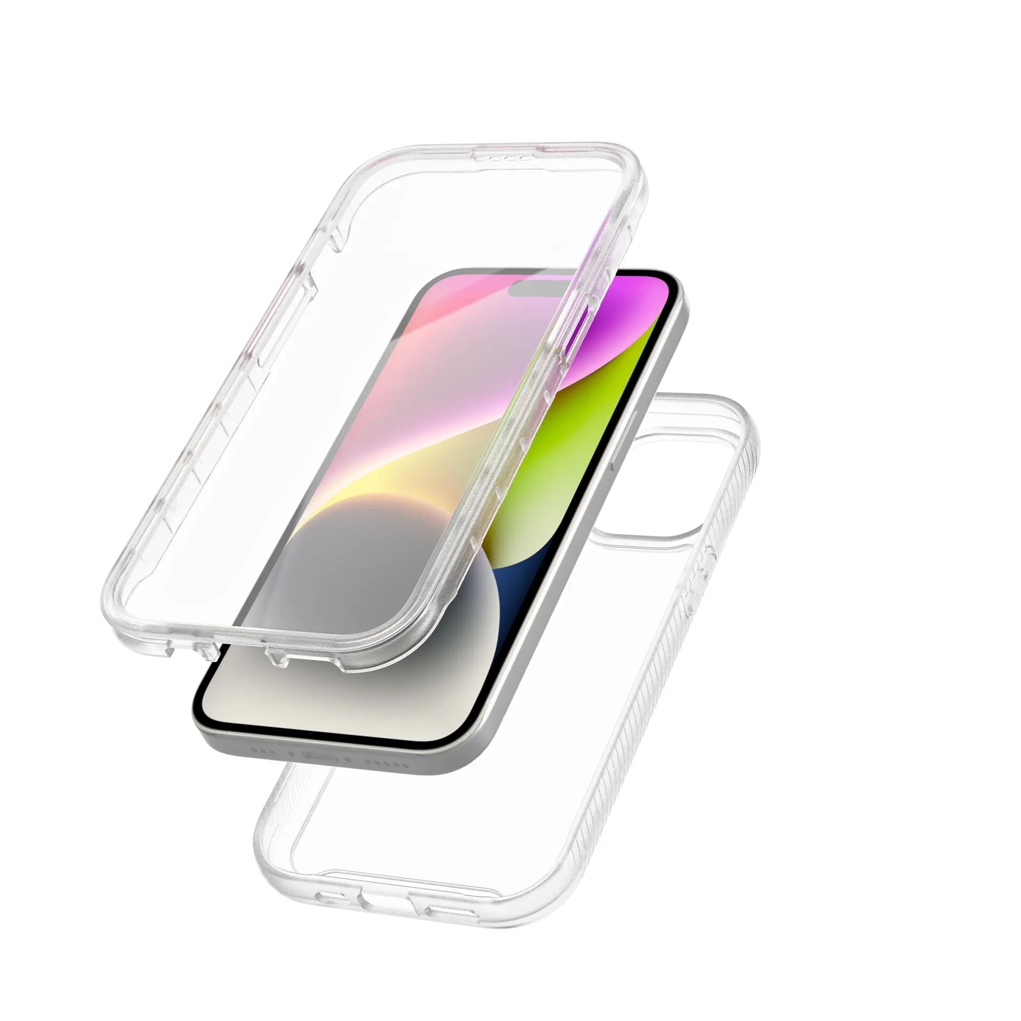 Full Protection Case iPhone 15 Plus Genomskinlig