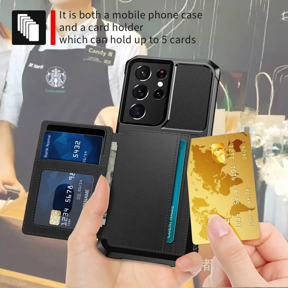 Tough Multi-slot Case Samsung Galaxy S21 Ultra Svart