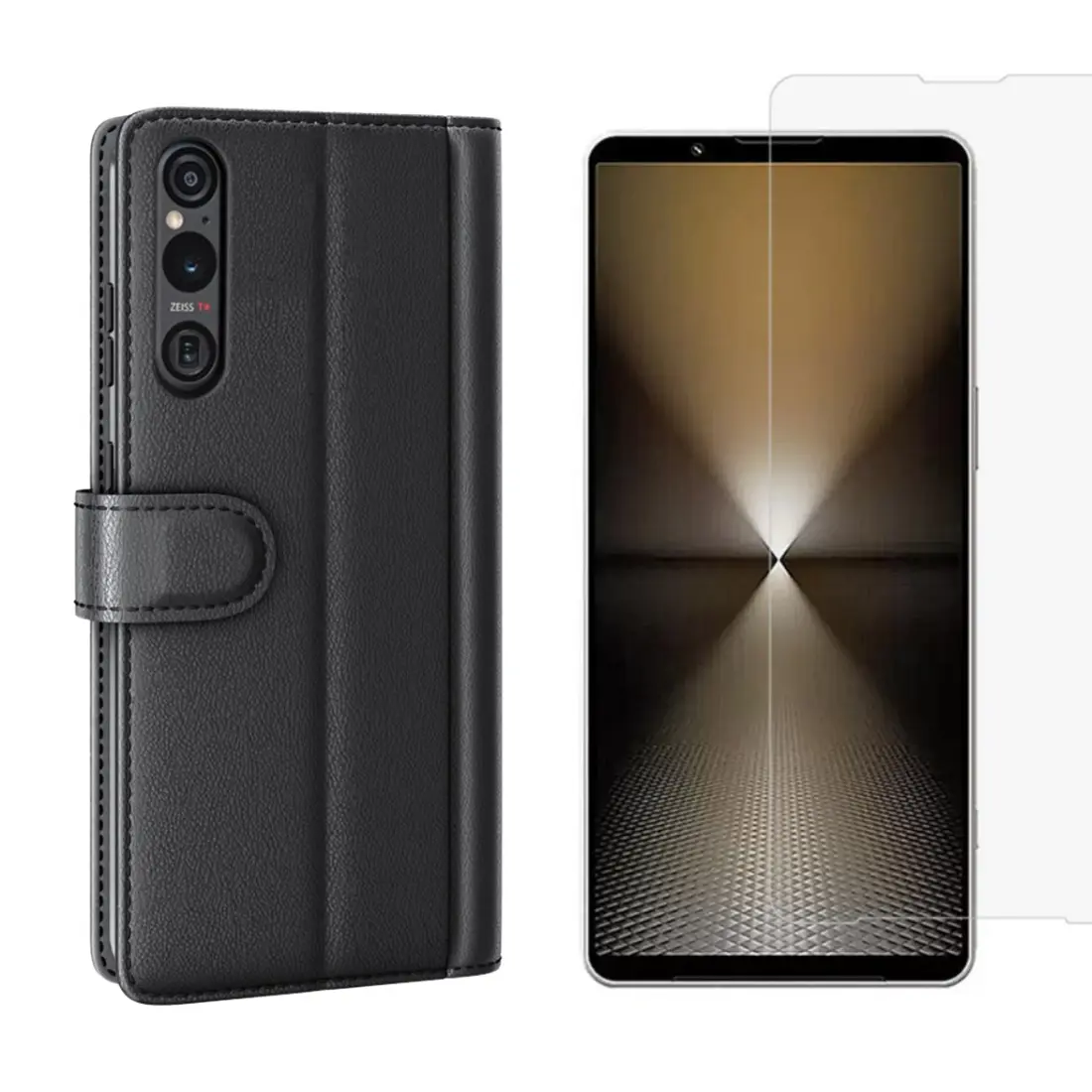 Sony Xperia 1 VI Kit med Fodral och Skärmskydd
