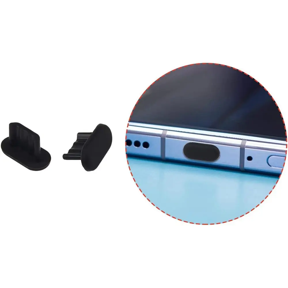 3-pack Dammplugg Silikon iPhone/AirPods Lightning svart
