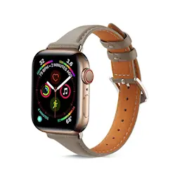 Slim Läderarmband Apple Watch SE 40mm Grå
