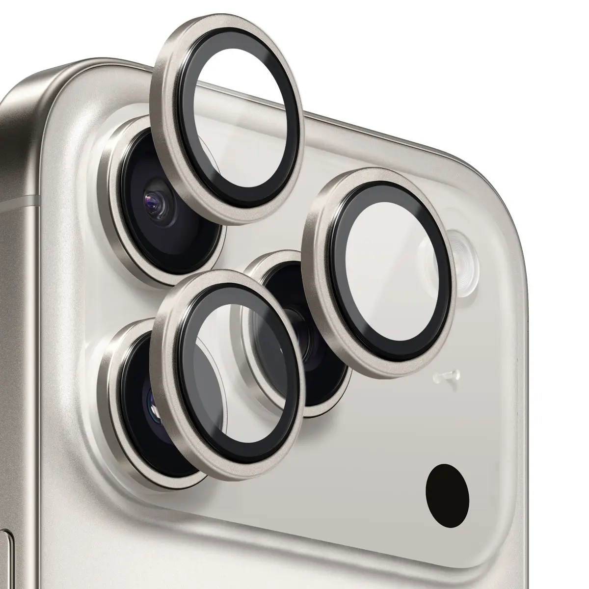 Linsebeskytter Hærdet Glas Aluminium iPhone 17 Pro Max Grå