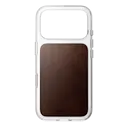 iPhone 18 Pro Clear Leather Case MagSafe Rustic Brown