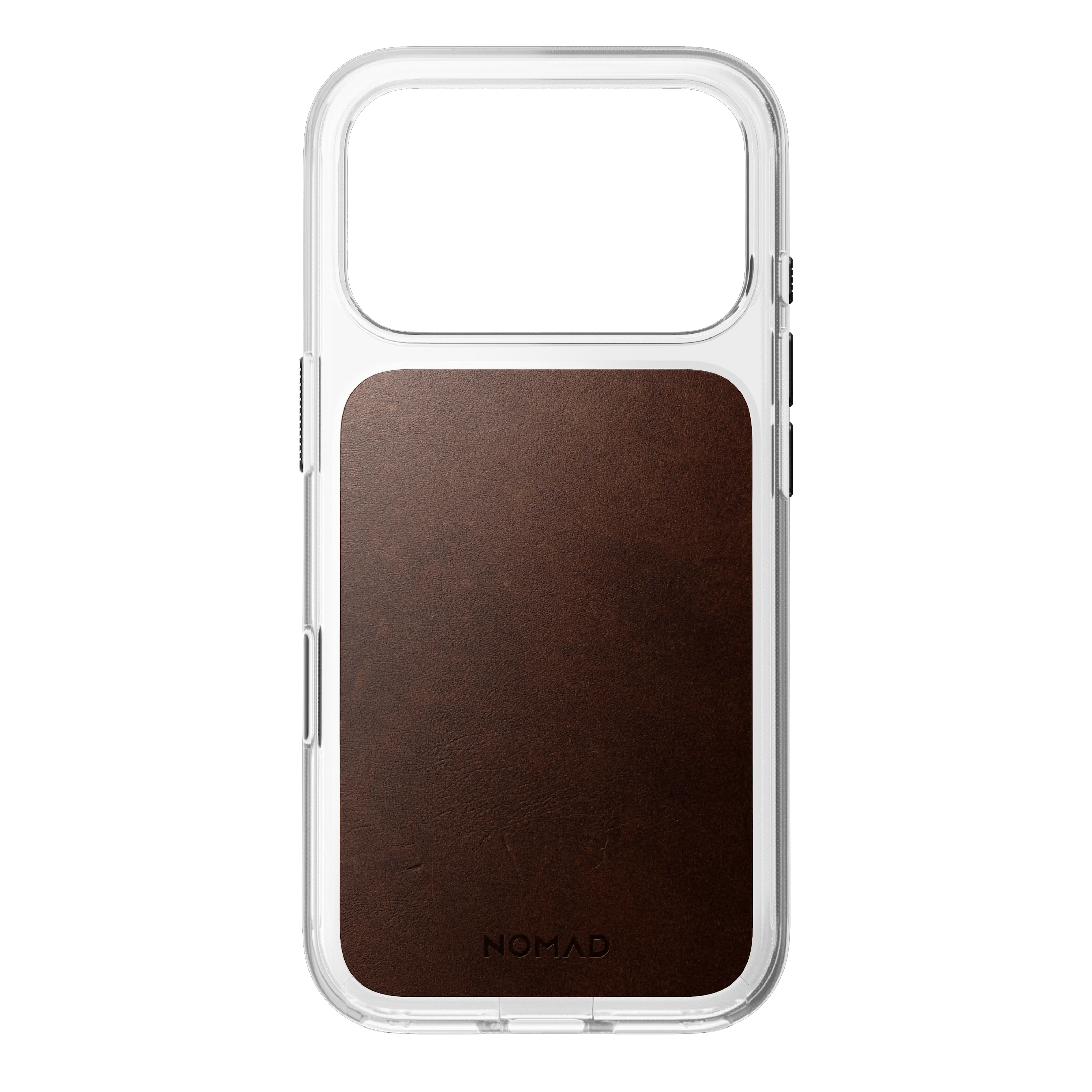 iPhone 18 Pro Clear Leather Case MagSafe Rustic Brown